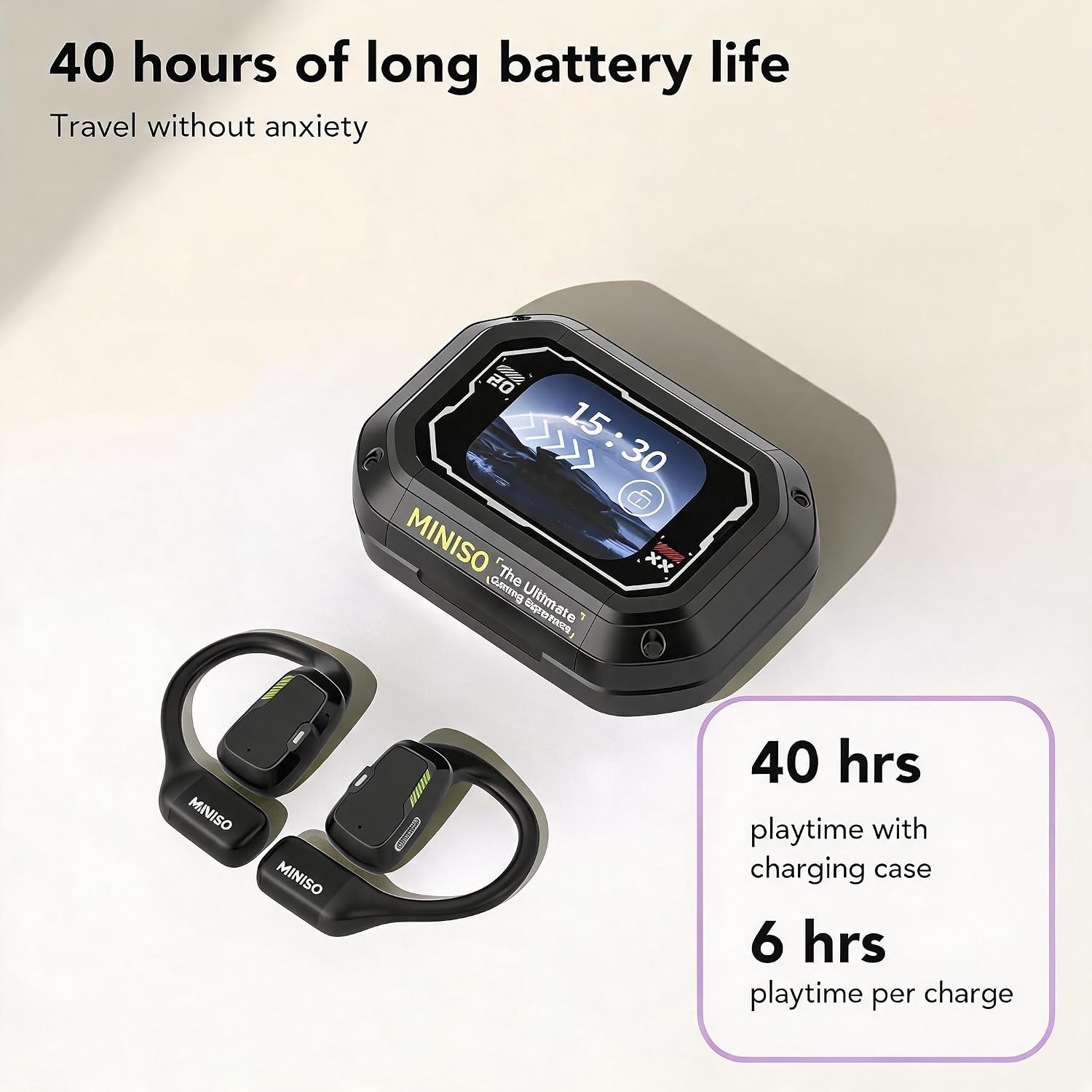 MINISO M98 AI Translation Earbuds Real-Time165 Language,Translator Headphones 4-in-1 Open Ear Wireless Bluetooth 5.4 Ear Buds with Charging Case fit iOS&Android for Travel Business - Image 7