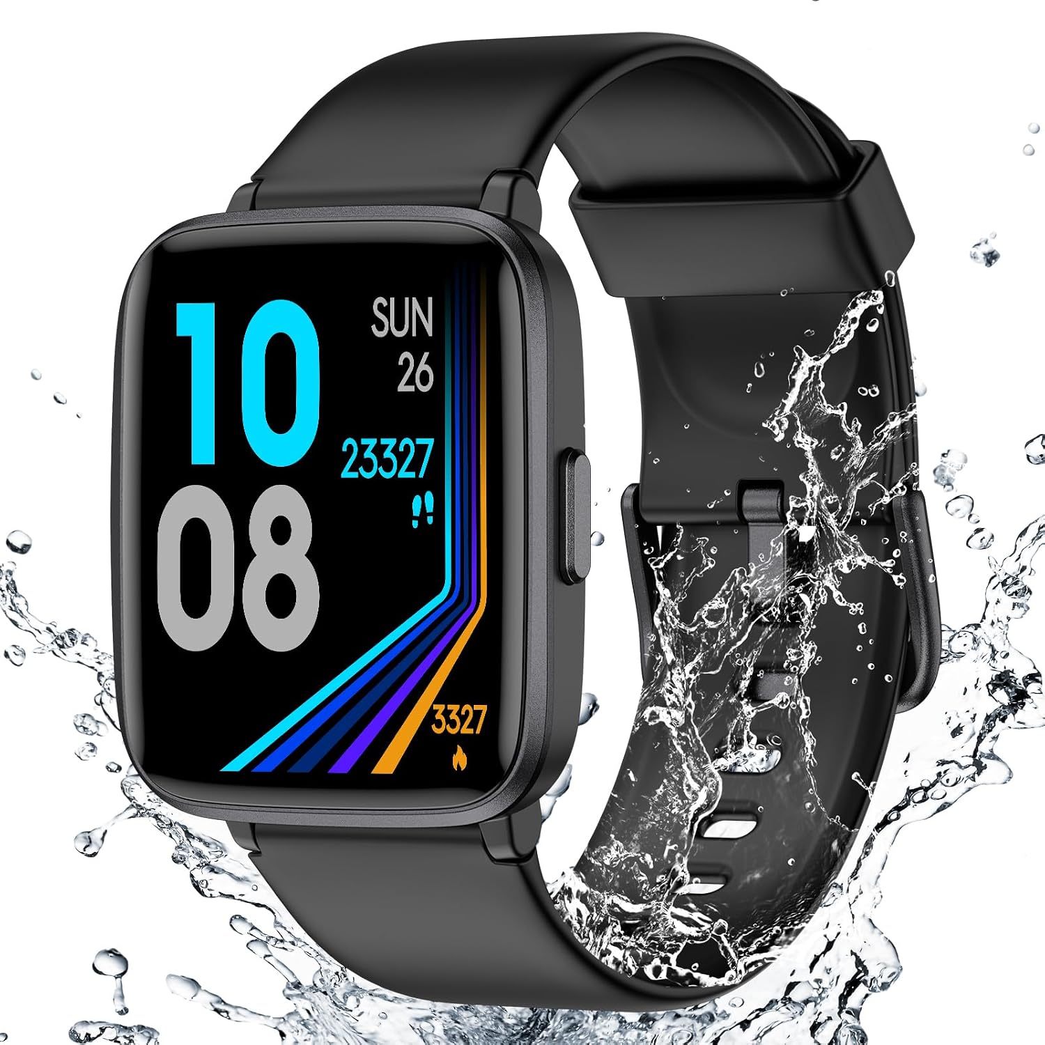 Fitness Tracker Watch with Heart Rate, Activity Tracker, Pedometer Watch | Step Counter, Heart Rate Monitor, Sleep Monitor, Alarm Clock, Stopwatch, Fitness Tracker, IP68 Waterproof Smart Watches - Image 8