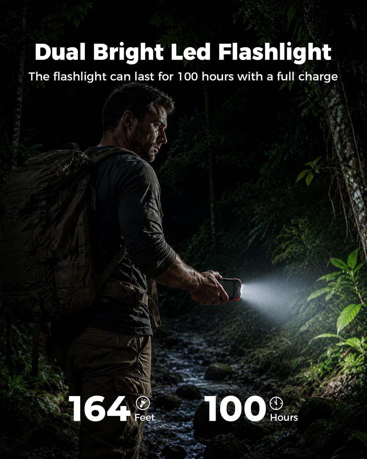 BLAVOR Solar Power Bank 10,000mAh Portable Wireless Charger for Cell Phones | 20W USB-C battery pack, battery bank, IPX5 waterproof, 2 flashlights, camping essentials, hiking gear, emergency solar backup - Image 7